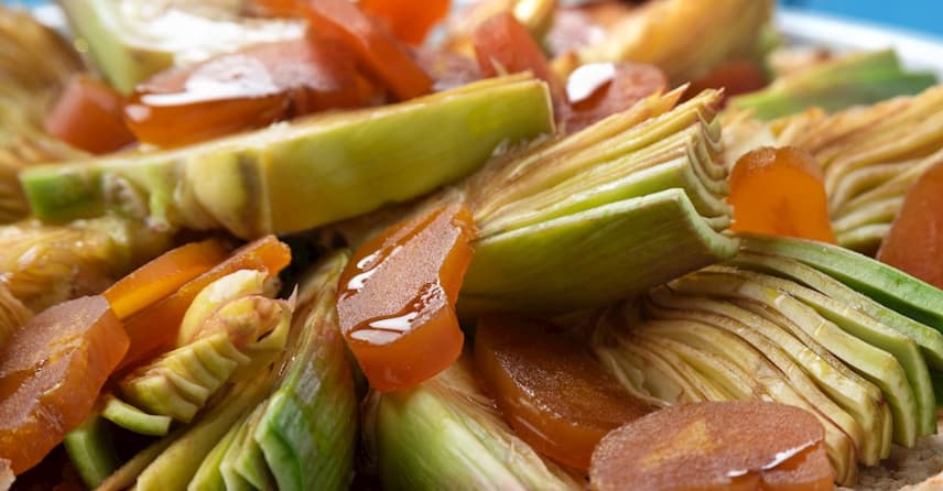 insalata carciofi e bottarga